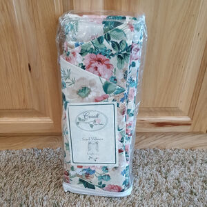 NOS Vintage Croscill Country Manor Scarf Valance 43" X 174"